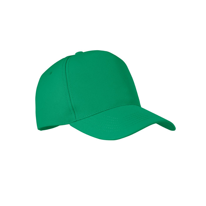 Casquette personnalisable 5 pans polyester recyclé Senga Vert 